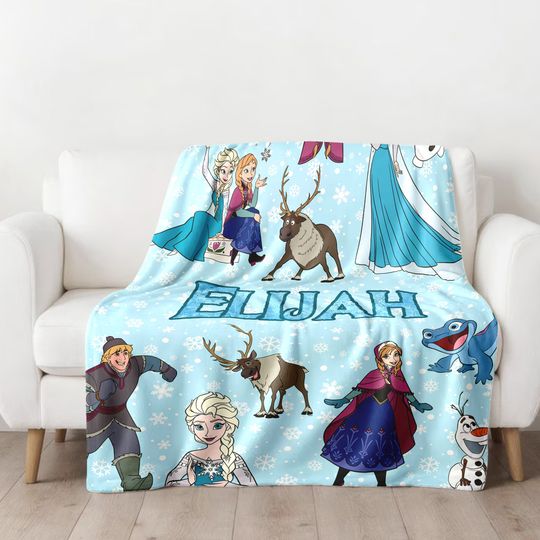 Discover Personalized Princess Movie Blanket, Magic World Blanket Chirstmas Gift