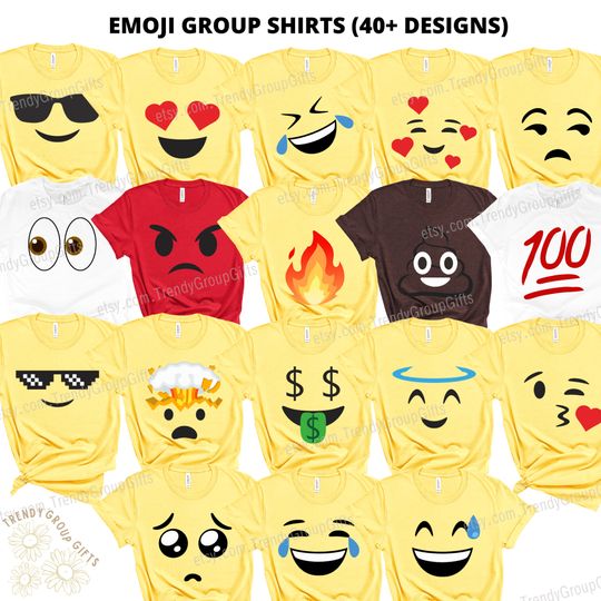 Discover Emoji Group Halloween Costumes Teacher Shirt