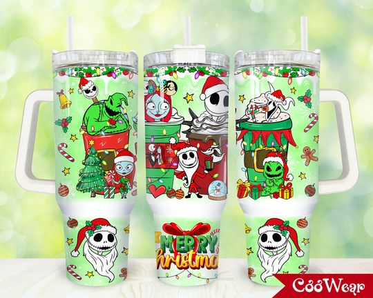 Discover Christmas Tumbler 40oz with Handle, Gifts for Friends