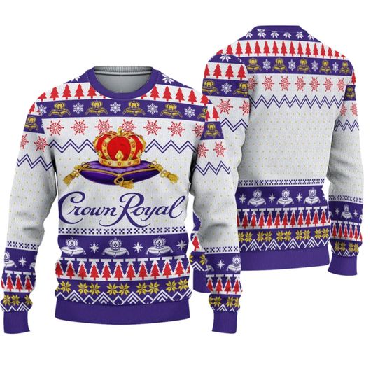 Discover Crowns Royal Whiskey Lover Ugly Christmas Sweater