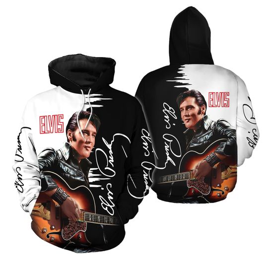 Discover The King Of Rock Elvis Presley Hoodie, Elvis 3D Hoodie, Gift For Fans