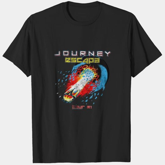 Discover Journey Escape Tour 1981 Rock Band Music T-Shirt