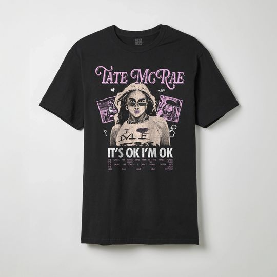 Discover Tate McRae Shirt, Tate McRae It's OK I'm OK Shirt