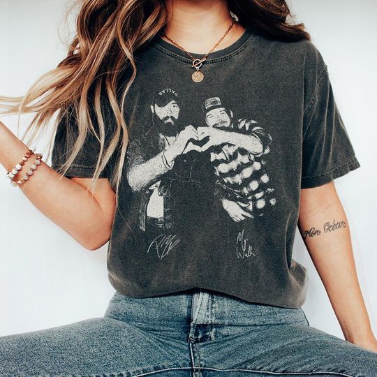 Discover Post Malone Wallen Vintage 90s Shirt, I Had Some Help Country Western Music Y2k Bootleg Graphic Tee, Gift For Fan