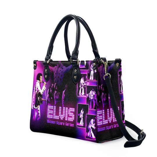 Discover Elvis Presley Leather Bag, Women Leather Handbag, Music Lover Bag