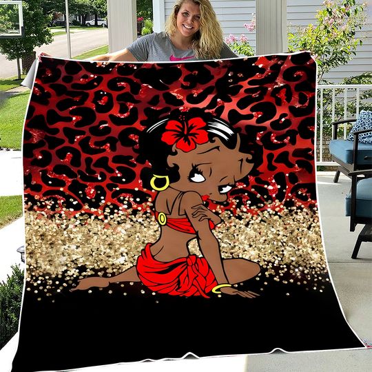 Discover Betty Boopes Fleece Blanket, Bedroom Decor, Valentine Gift