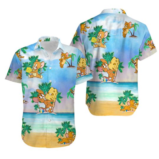 Discover Jerry Mouse Hawaiian Shirt, Tom and Jerry Movie Shirt