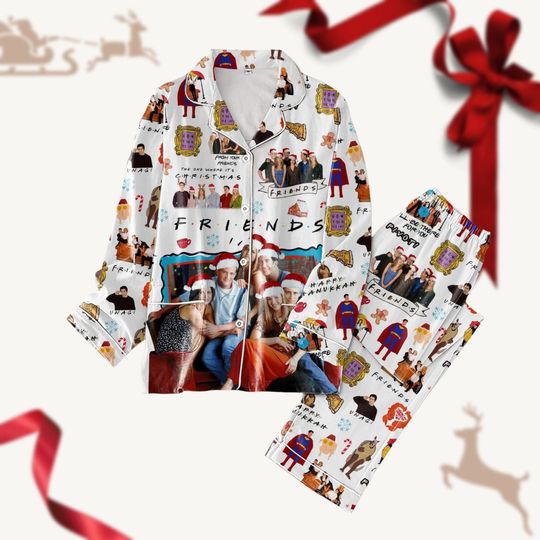 Discover Christmas Friends Pajamas Set, Friends Sitcom Pj Set