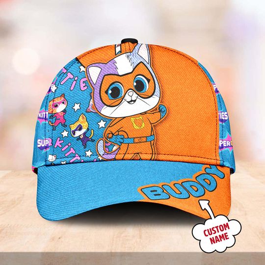 Discover Super Kitties Character Summer Vacation Baseball Cap, Buddy Trip Hat, Gift For Kid Adult, Gift For Friend
