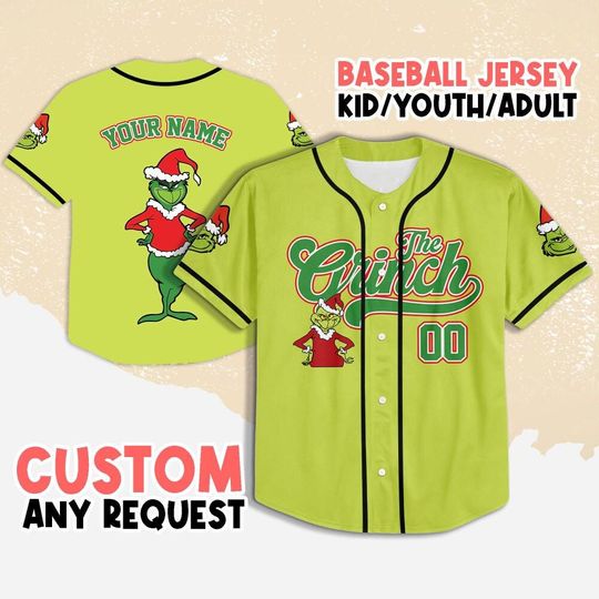 Discover Personalized funny character Christmas Baseball Jersey, funny character Christmas Jersey