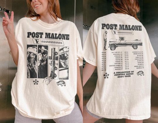 Discover Vintage Post Malone Concert T-Shirt