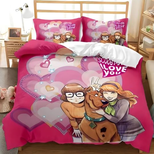 Discover Scooby Doo Friends I Love You Happy Valentine's Day Bedding Set