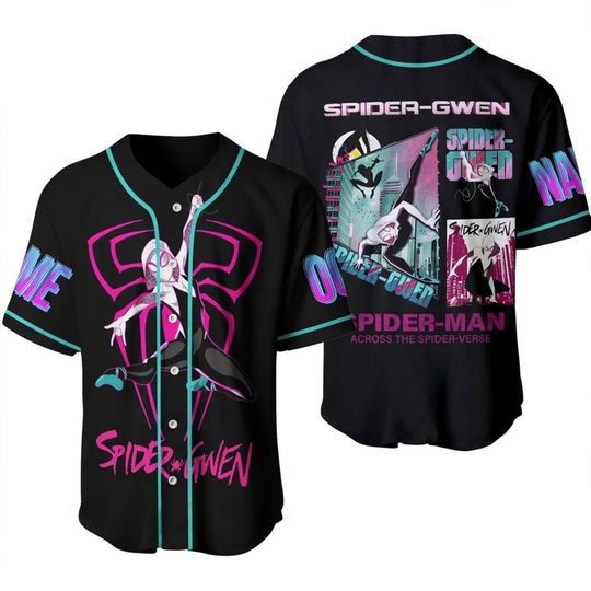 Discover Spider Gwen Baseball Jersey