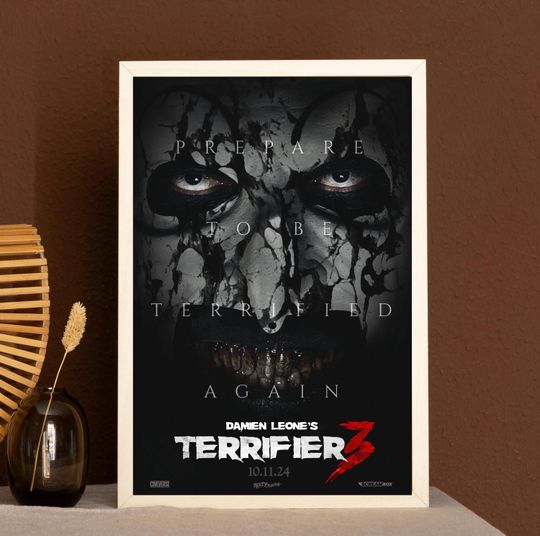 Discover Terrifier 3 Movie Poster, Home Decor, Gifts for Friends