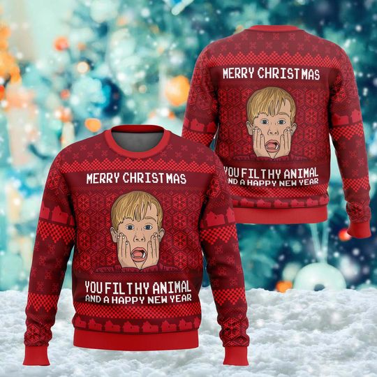 Discover Merry Christmas Home Alone Movie Ugly Christmas Sweater