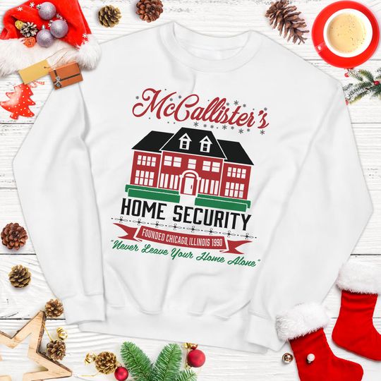 Discover McCalister's Home Security Sweatshirt, Home Alone Christmas Movie