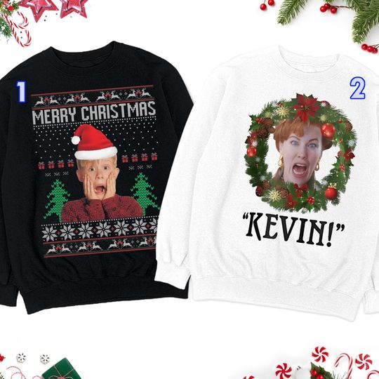 Discover Home Alone Kevin Christmas Matching Sweatshirt