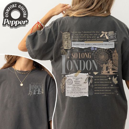 Discover So Long London Shirt, the Tortured Poets Depart Shirt, Swiftie Tee, Trendy Albums