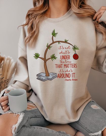 Discover Christmas Tree Shirt, Holiday Shirt, Cute Winter Sweater, Merry and Bright