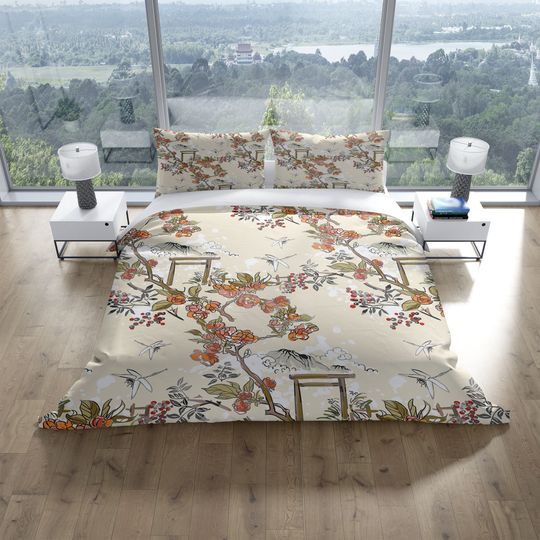 Discover Rose Dragonfly Volcano Bedding Sets, Bedroom Decor Gifts