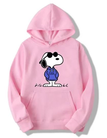 Discover Hoodies Character Snoopy Print Hoodie Sweatshirt