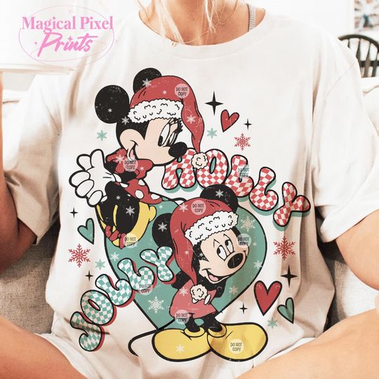 Discover 3D Christmas T-Shirt - Merry Mouse Couple Design