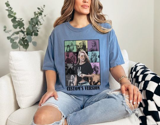 Discover Custom's Version Photo Collage T-shirt, Custom Era Shirt, Sweeftie gift T shirt, Girls gift