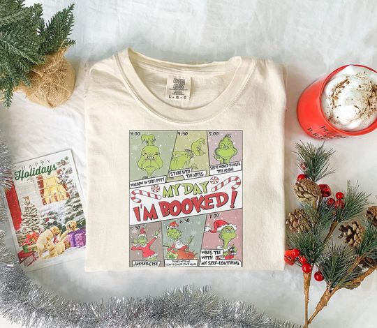 Discover funny character My Day I'm Booked Sweatshirt, The funny character Christmas Shirt