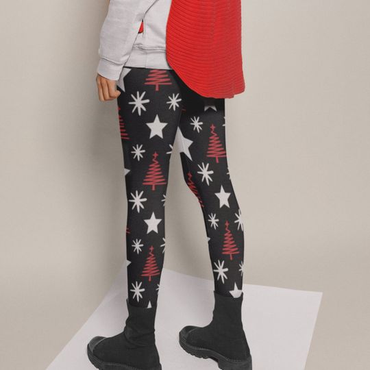 Discover Christmas Tree and Stars Leggings