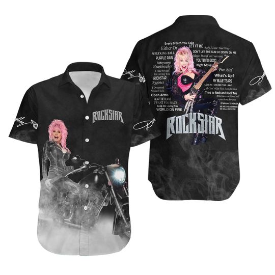 Discover Dolly Parton 3D Hawaiian Shirt Merch Gift For Fans Short Sleeves