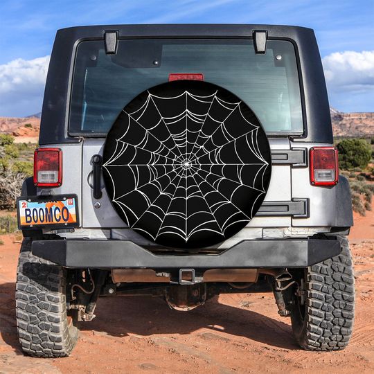 Discover Spider web spare tire cover