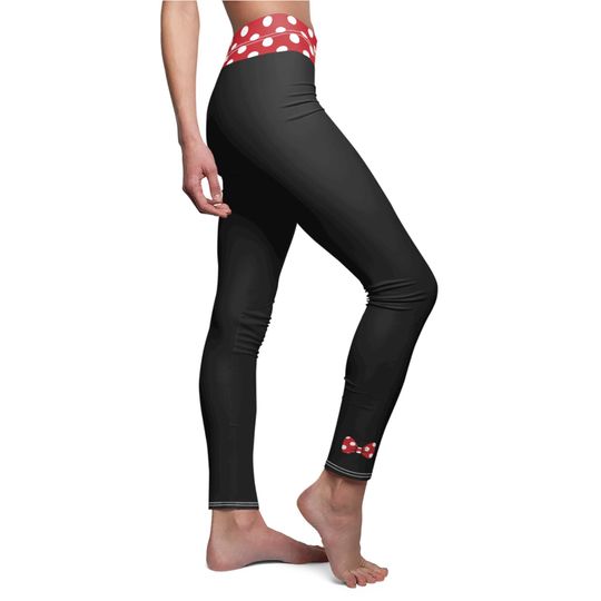 Discover Black Mouse Leggings with Bows