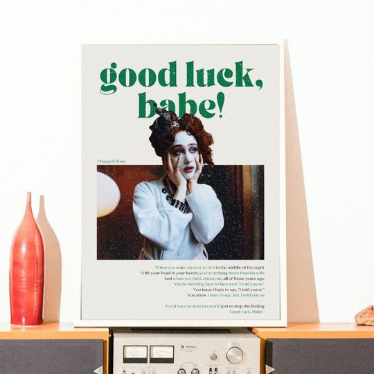 Discover Chappell Roan Poster, Music Wall Art, Good Luck Babe Poster