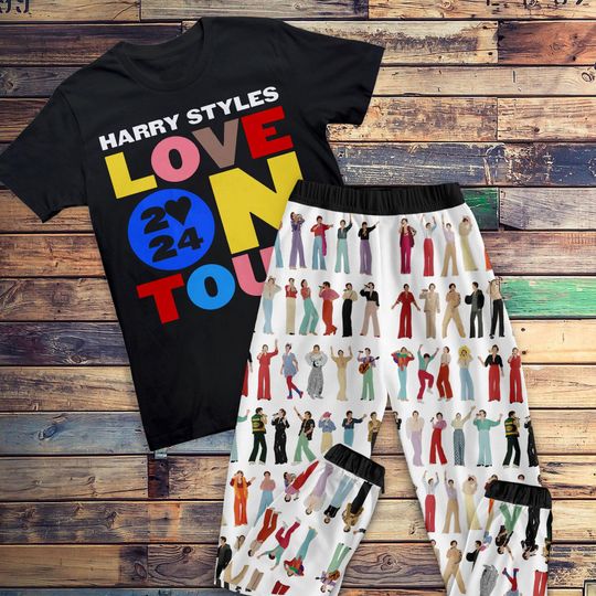 Discover Harry Love On Tour 2023 Pajamas Set, Personalized Family Pajamas, Family Christmas Pajamas Set.