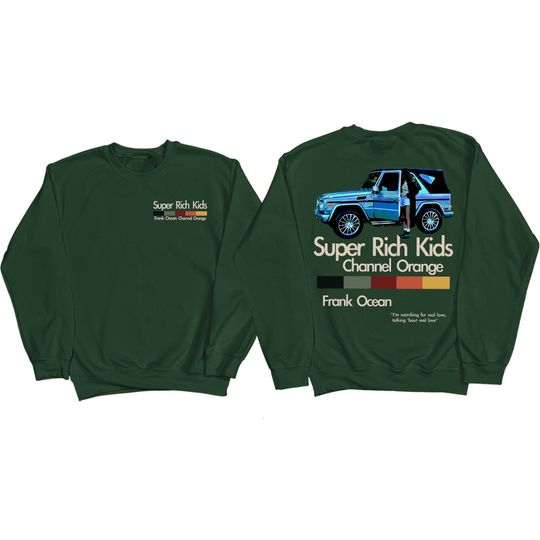 Discover Frank Ocean SUPER RICH Sweatshirt | blond album | blond | music gift