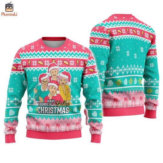 Discover Stay Golden Ugly Christmas Sweater, Have Yourself A Golden Christmas Shirt