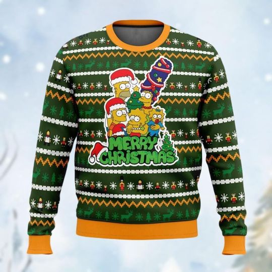 Discover Christmas The Simpsons Ugly Sweater, Homer Simpson Christmas Sweater