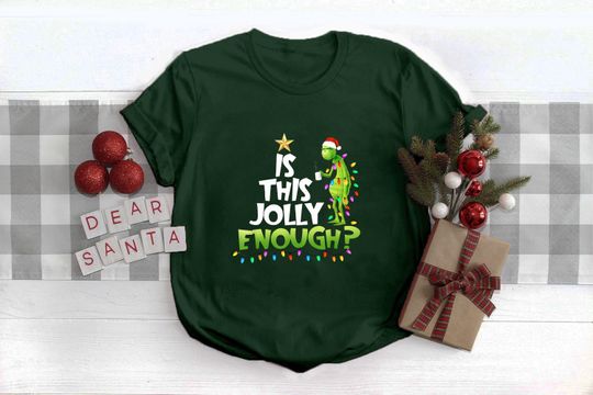Discover Is this Jolly Enough,Christmas funny character Shirt, Holiday Shirt
