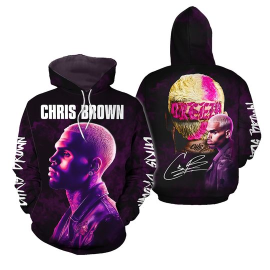 Discover Chris Brown Hoodie, Chris Brown Shirt, 11 11 Tour 2024 3D Hoodie