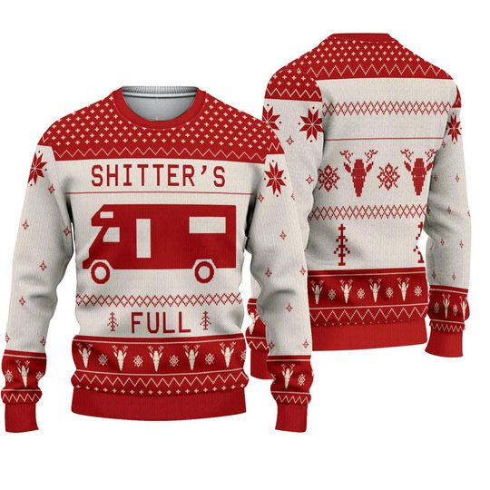 Discover Shitters Full Ugly Christmas Sweater, Christmas Shitters Full Ugly Sweater