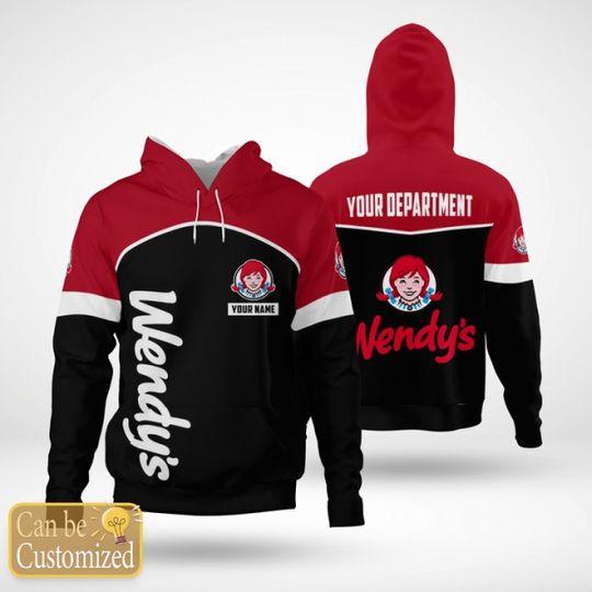 Discover Wendys Custom Name And Department 3D Hoodie