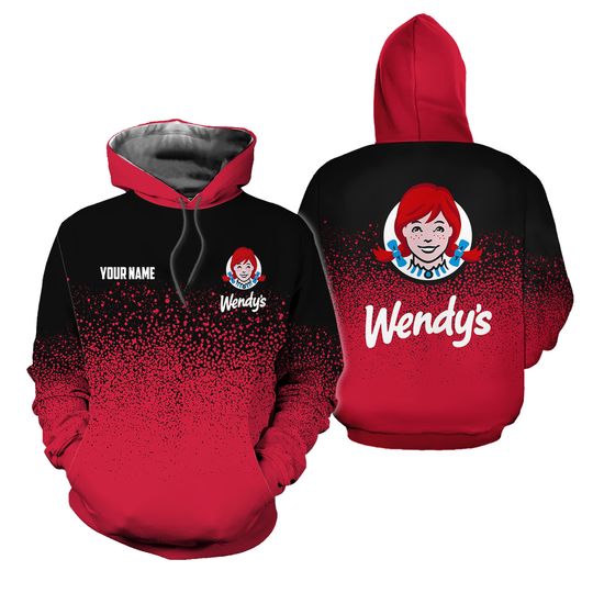 Discover Personalized Wendy's Hoodie, Fast Food 3D Printed Hoodie