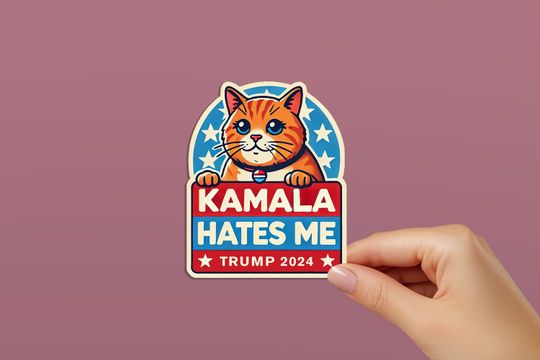Discover Kamala Hates Me Sticker - MAGA Sticker