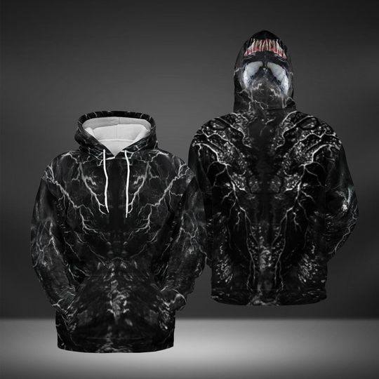 Discover Christmas Monster All Over Print Hoodie, Anti Superhero Character Halloween Party
