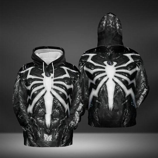 Discover Christmas Spider All Over Print Hoodie,Black Spider Cosplay Halloween Hoodie