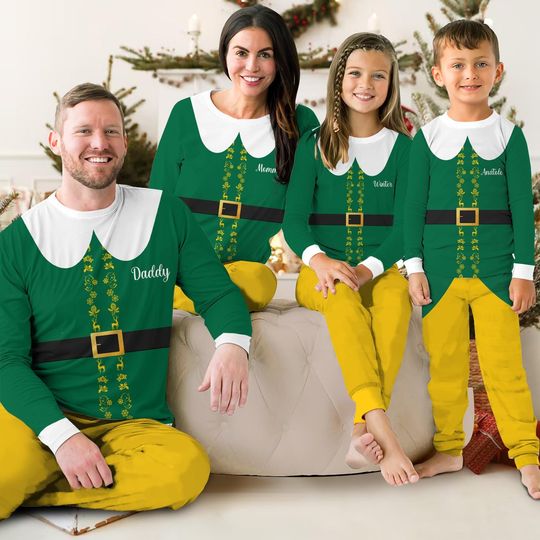 Discover Matching Family Elf Pajama Sets - Funny Christmas PJs