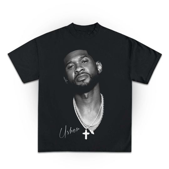 Discover Usher Graphic T-Shirt - Fan Merch