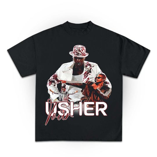 Discover Usher Tour Graphic T-Shirt - Fan Merchandise