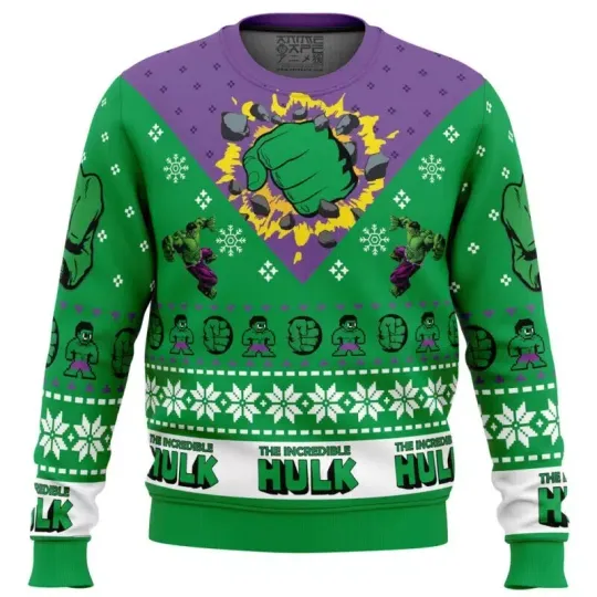 Discover IM Always Angry Hulk Ugly Christmas Sweater For Festive Fury