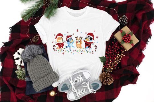 Discover BlueyDad Family Christmas Shirt - Holiday Spirit